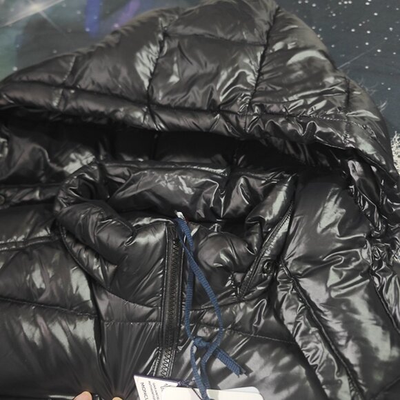 Moncler Black Hooded Down Jacket - Picture 8 of 10